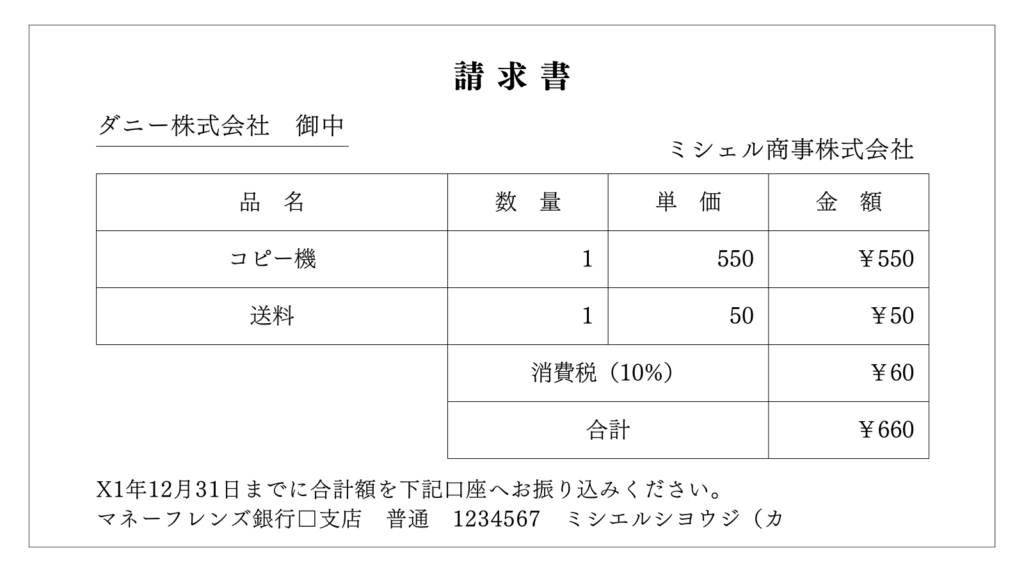 請求書